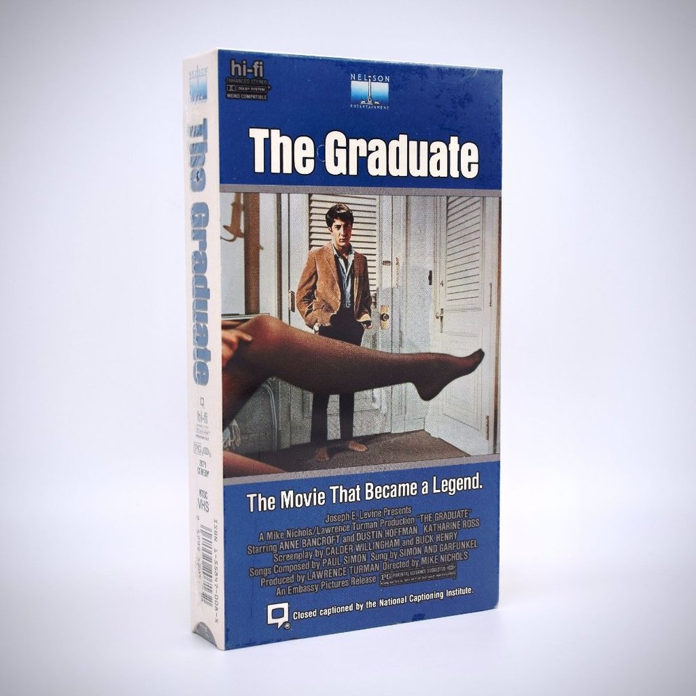 The Graduate VHS Tape 1987 Rare Dustin Hoffman Ann Bancroft Comedy NEW Cult Fav